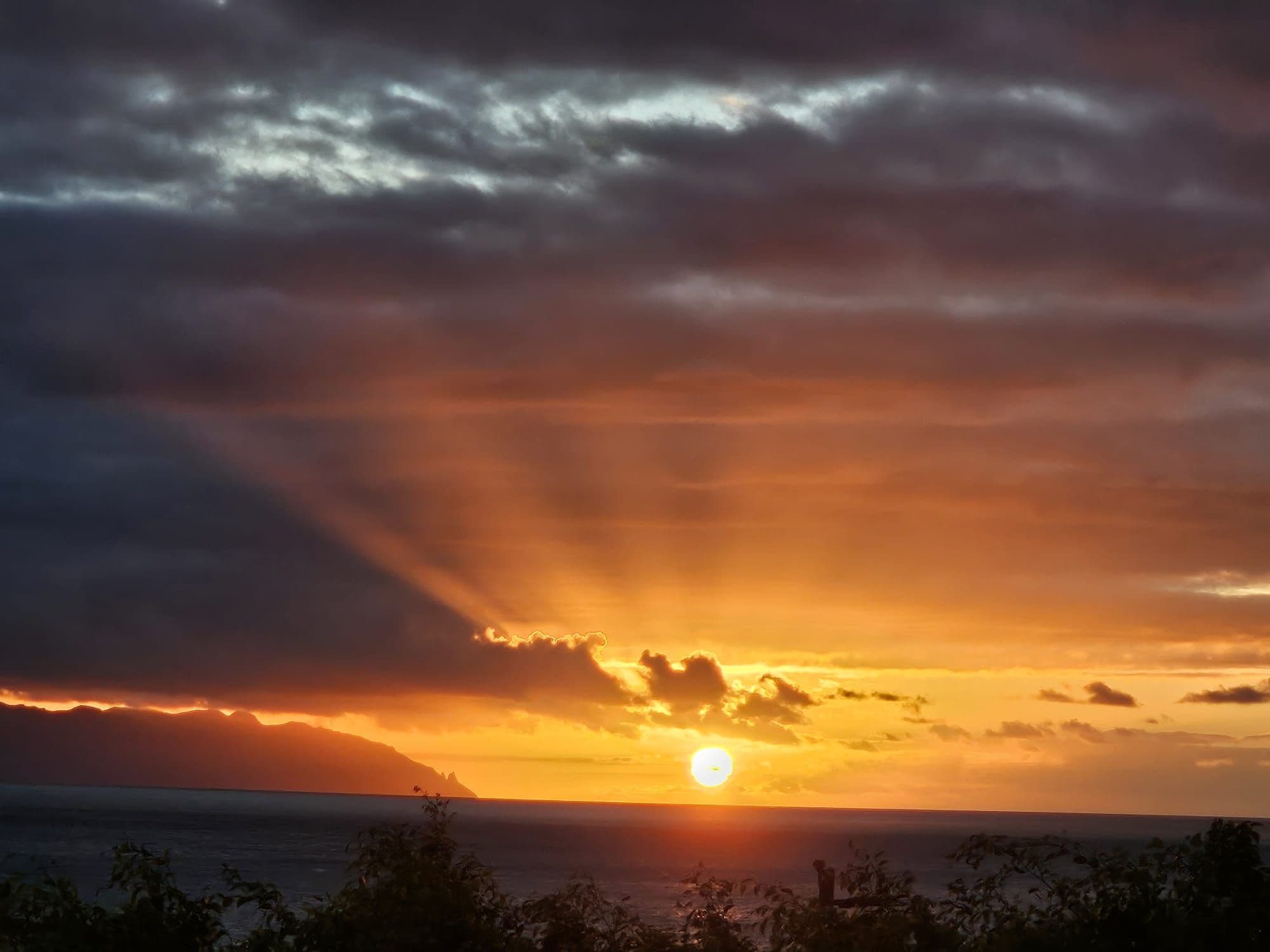 Sunset over the Atlantic